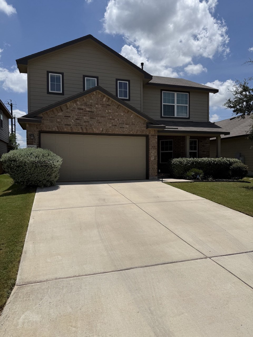 Front exterior of 22126 Backspin, a two story home for lease in North San Antonio, TX