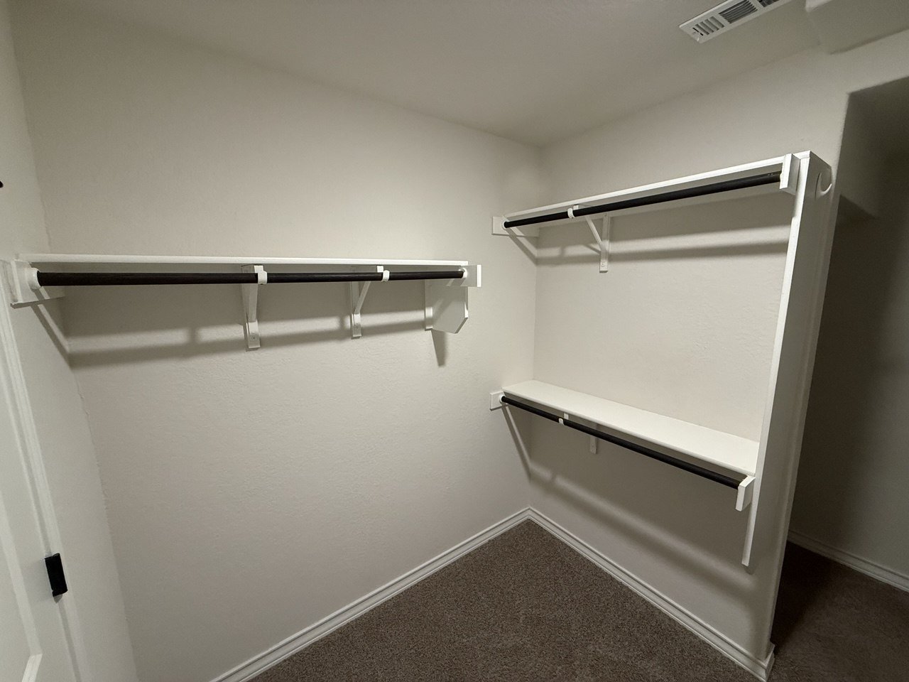 Generous walk in closet at 22126 Backspin in San Antonio
