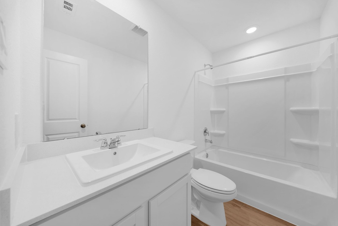 Full bathroom with a tub and shower at 597 Falling Cave Dr, Willis