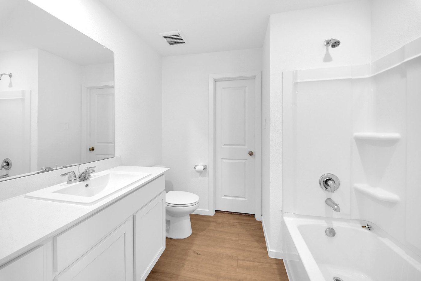 Primary bathroom with a vanity and shower at 597 Falling Cave Dr, Willis