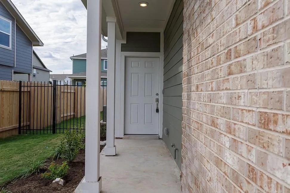 Front porch at 7104 Spotted Leaf Way, Del Valle